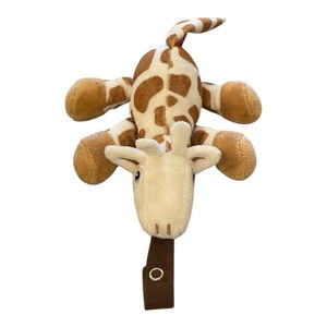 Nuby Giraffe Snugleez Pacifier Holder Teether Plush Snoozies